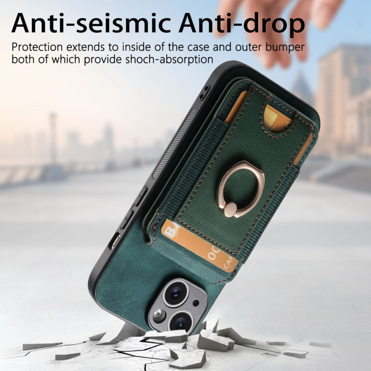 For iPhone 6 Plus / 6s Plus Retro Splitable Magnetic Stand Card Bag Leather Phone Case(Green) - More iPhone Cases by buy2fix | Online Shopping UK | buy2fix