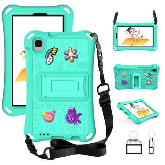 For Samsung Galaxy Tab A9 8.7 2023 X115 Hi Baby EVA Full Body Tablet Case with Strap(Mint Green) - Galaxy Tab A9 by buy2fix | Online Shopping UK | buy2fix