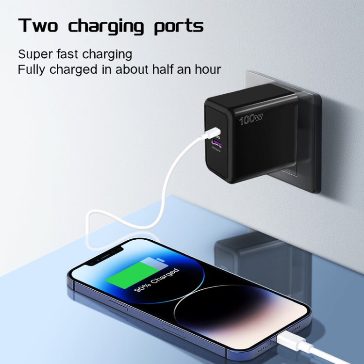 USB 67W / PD 33W Super fast Charging Full Protocol Mobile Phone Charger，US Plug(Black) by buy2fix