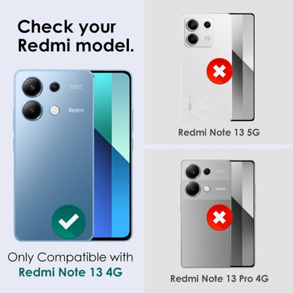 For Xiaomi Redmi Note 13 4G NORTHJO Camera LensCD Vein Metal Ring Tempered Glass Film(Silver) -  by NORTHJO | Online Shopping UK | buy2fix