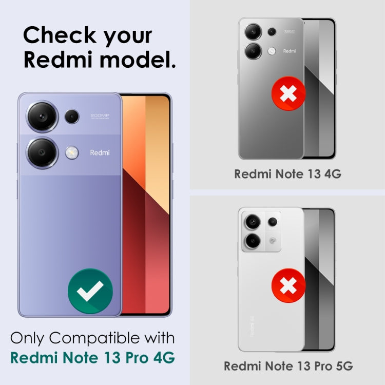 For Xiaomi Redmi Note 13 Pro 4G NORTHJO Camera LensCD Vein Metal Ring Tempered Glass Film(Silver) -  by NORTHJO | Online Shopping UK | buy2fix