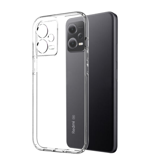 For Xiaomi Redmi Note 12 Pro 5G NORTHJO Transparent TPU Phone Case with Tempered Glass Film(Transparent) - Xiaomi Cases by NORTHJO | Online Shopping UK | buy2fix