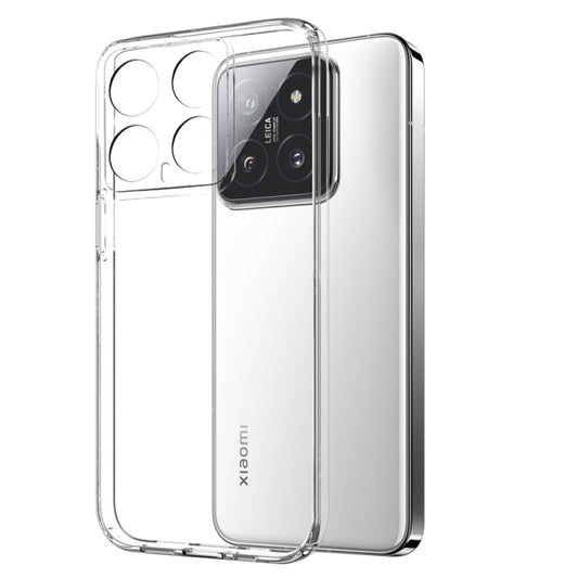 For Xiaomi 14 5G NORTHJO Transparent TPU Phone Case with Tempered Glass Film(Transparent) - Xiaomi Cases by NORTHJO | Online Shopping UK | buy2fix