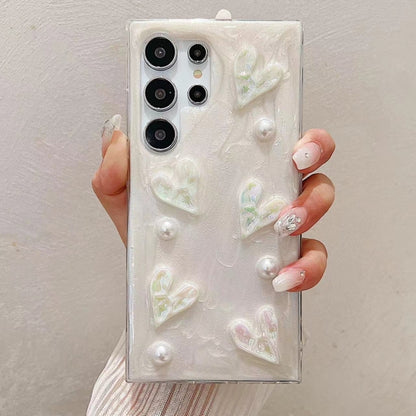For Samsung Galaxy S25 Ultra 5G Cream Gum Decoden TPU Phone Case(Love) by buy2fix