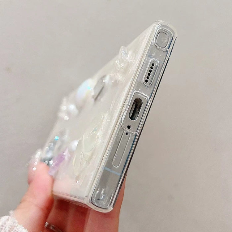 For Samsung Galaxy S25 Ultra 5G Cream Gum Decoden TPU Phone Case(Love) by buy2fix