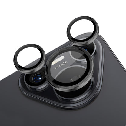 For Huawei Pura 70 NORTHJO Camera Lens CD Vein Metal Ring Tempered Glass Film(Black) - Huawei Tempered Glass by NORTHJO | Online Shopping UK | buy2fix