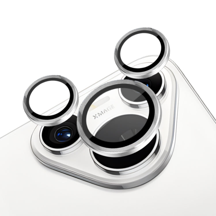 For Huawei Pura 70 NORTHJO Camera Lens CD Vein Metal Ring Tempered Glass Film(Silver) - Huawei Tempered Glass by NORTHJO | Online Shopping UK | buy2fix