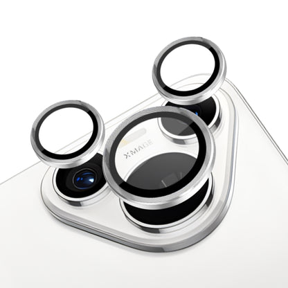 For Huawei Pura 70 NORTHJO Camera Lens CD Vein Metal Ring Tempered Glass Film(Silver) - Huawei Tempered Glass by NORTHJO | Online Shopping UK | buy2fix