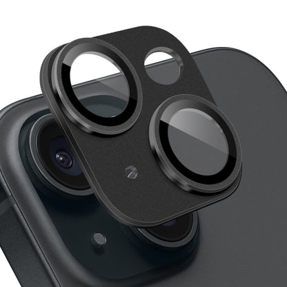 For iPhone 15 / 15 Plus NORTHJO Matte Camera Lens Protector Tempered Glass Rear Lens Film(Black) - iPhone 15 Tempered Glass by NORTHJO | Online Shopping UK | buy2fix