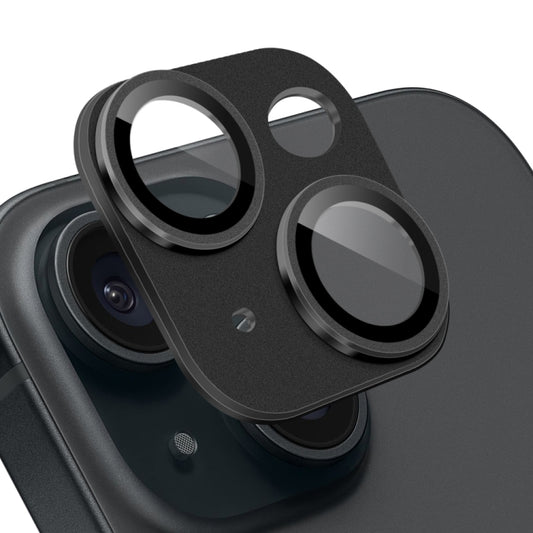 For iPhone 15 / 15 Plus NORTHJO Matte Camera Lens Protector Tempered Glass Rear Lens Film(Black) - iPhone 15 Tempered Glass by NORTHJO | Online Shopping UK | buy2fix