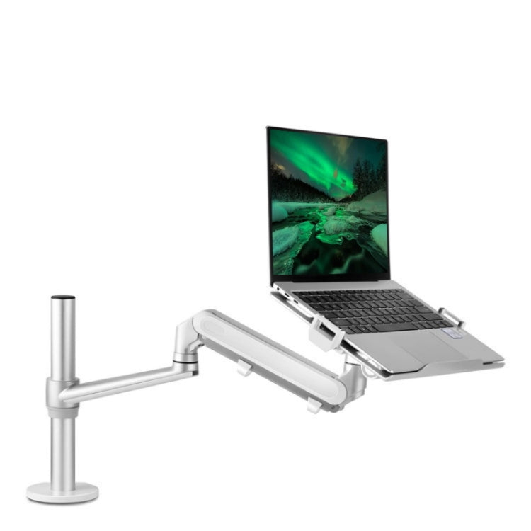 OL-1S Pro Aluminum Alloy Adjustable Laptop Monitor Holder Stand Desk Mount Monitor Bracket(Silver) by buy2fix