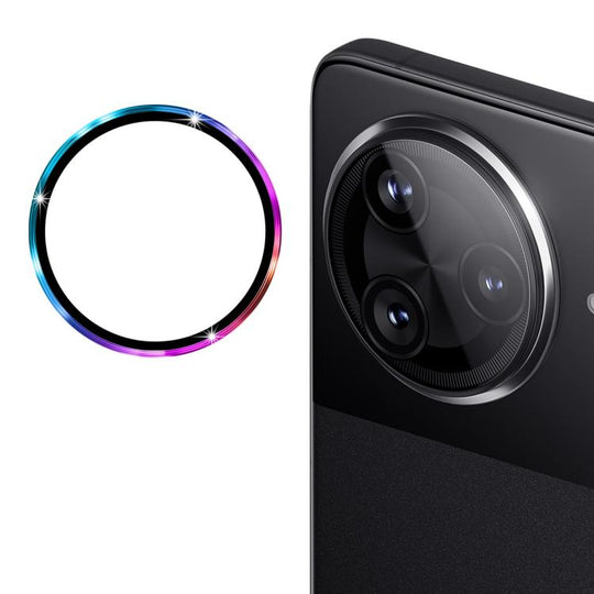 For Xiaomi Poco F7 Pro / F7 Ultra ENKAY Hat-Prince 9H Rear Camera Lens Aluminium Alloy Tempered Glass Film(Colorful)