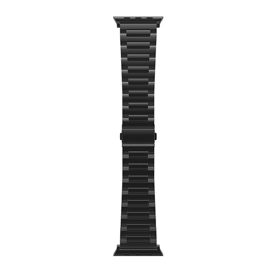 For Apple Watch Ultra 2 49mm I-Shaped Titanium Watch Band(Black) by buy2fix
