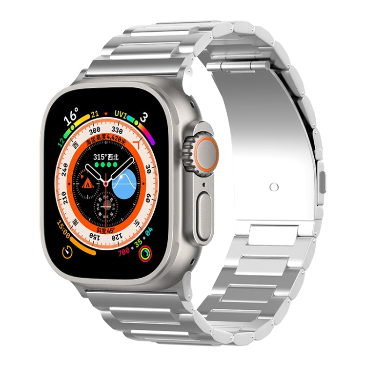 For Apple Watch SE 2023 44mm I-Shaped Titanium Watch Band(Sliver) by buy2fix