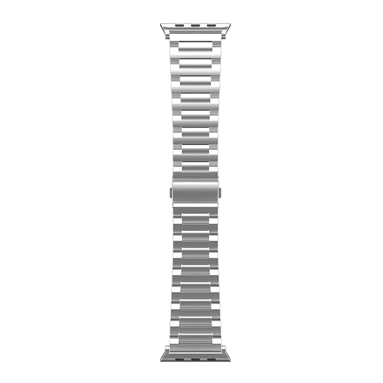 For Apple Watch Series 8 45mm I-Shaped Titanium Watch Band(Sliver) by buy2fix