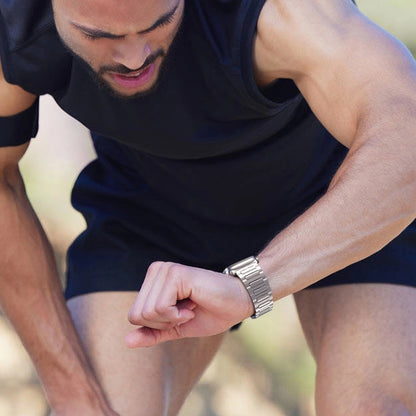 For Apple Watch Ultra 2 49mm I-Shaped Titanium Watch Band(Black) by buy2fix