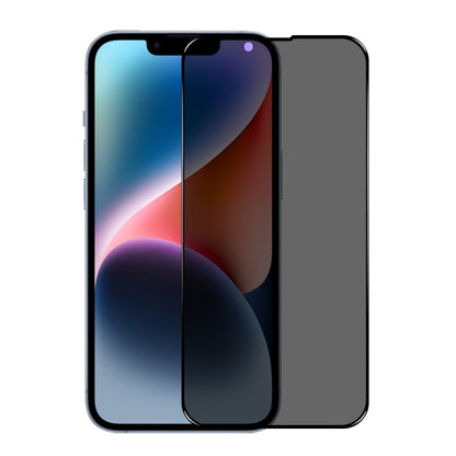 For iPhone 14 Plus / 13 Pro Max NORTHJO A++ 28 Degree Privacy Full Glue Silk Printing Tempered Glass Film - iPhone 14 Plus Tempered Glass by NORTHJO | Online Shopping UK | buy2fix