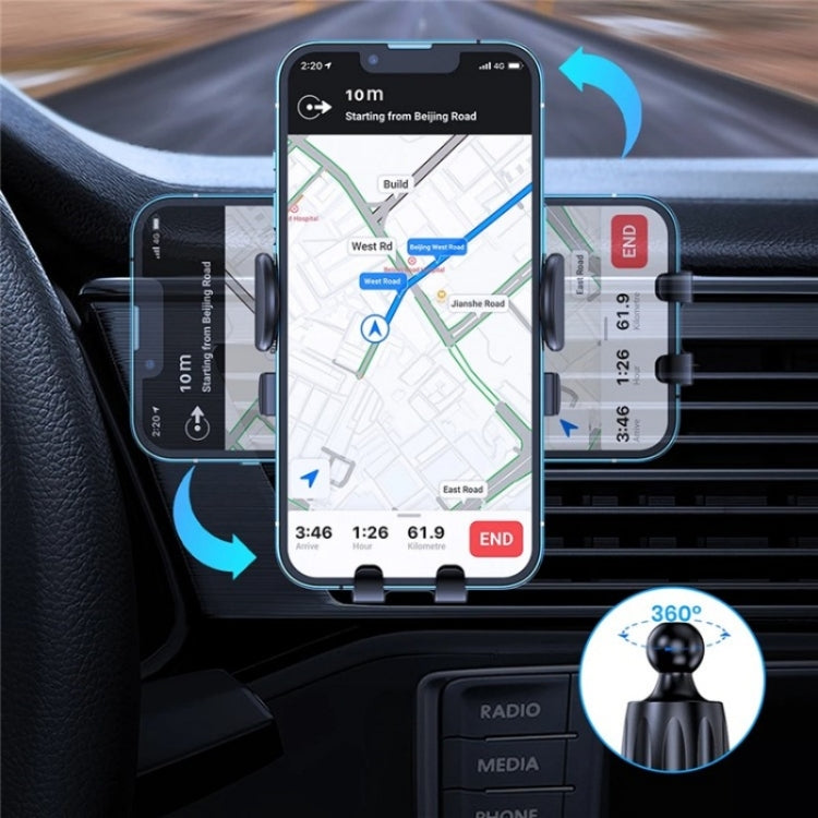 D23+CF Car Air Conditioning Outlet Navigation Mobile Phone Rotation Holder by buy2fix