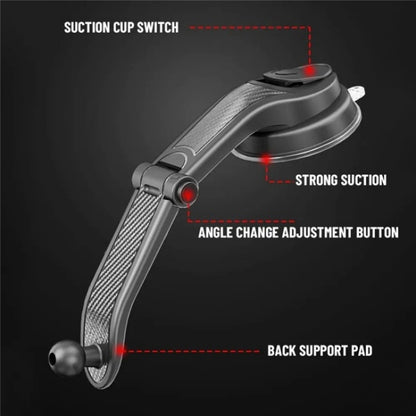 ES25 Nano Silicone Suction Cup Mount Car Dashboard / Windshield Phone Holder by buy2fix