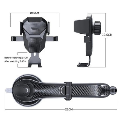 ES25 Nano Silicone Suction Cup Mount Car Dashboard / Windshield Phone Holder by buy2fix