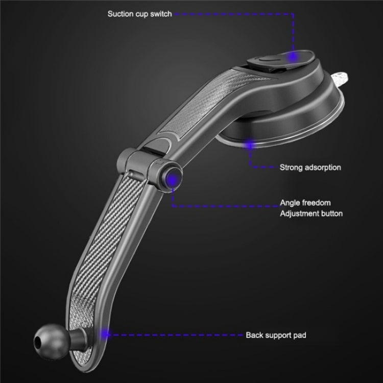 ES281 Car Dashboard Windshield Air Vent Suction Cup Phone Holder For 4-6.7 Inch Phone Mount by buy2fix