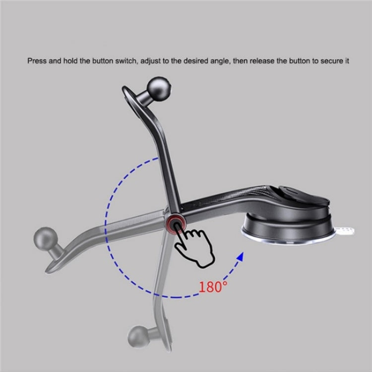 ES281 Car Dashboard Windshield Air Vent Suction Cup Phone Holder For 4-6.7 Inch Phone Mount by buy2fix