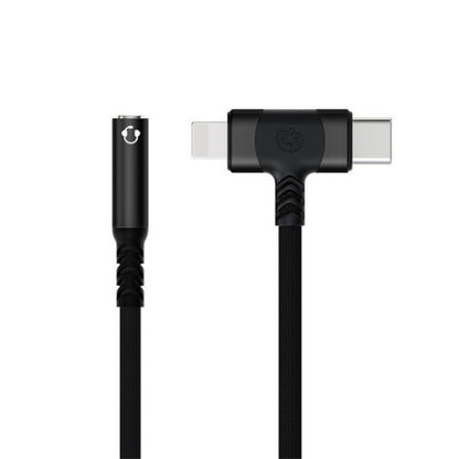 JS-65 Male to 3.5mm Audio Female Headphone Adapter Cable Cord(Black) by buy2fix