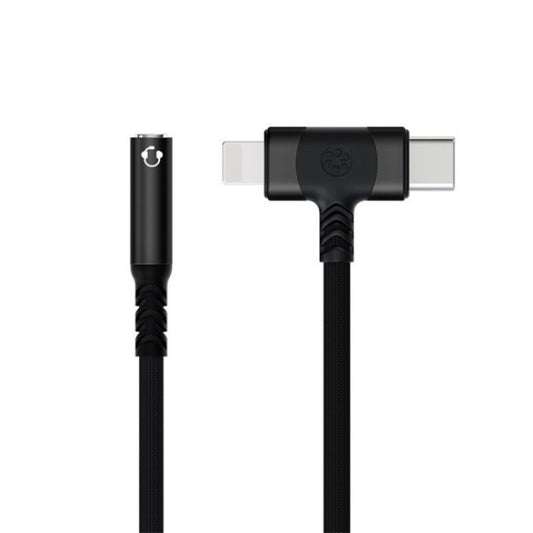 JS-65 Male to 3.5mm Audio Female Headphone Adapter Cable Cord(Black) by buy2fix