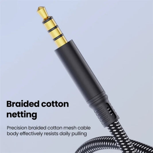 JS-101 USB-C / Type-C to 3.5mm Audio Cable Braided HiFi Sound AUX Cord, Length: 1.2m by buy2fix