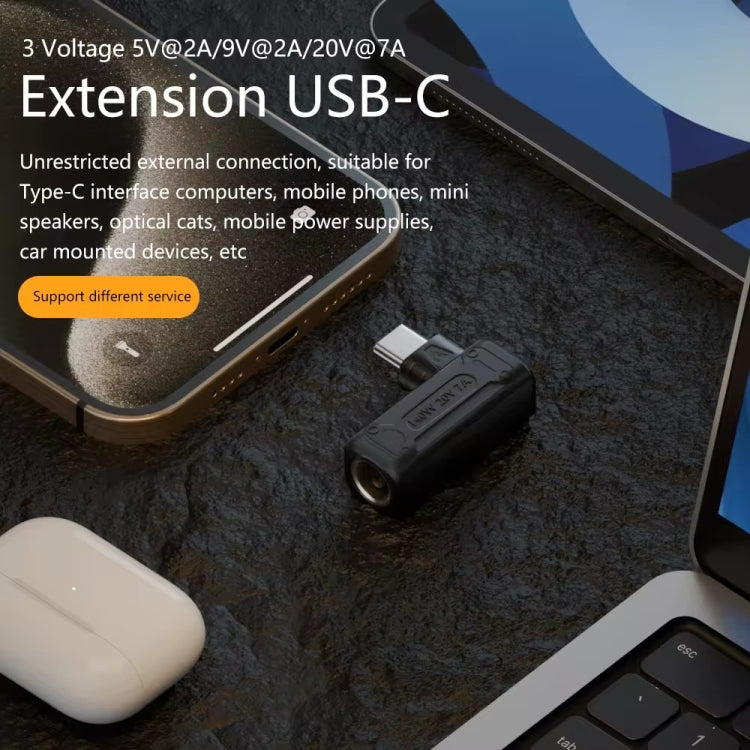 140W Computer Charging Adapter with DC 6.0 x 0.6mm to USB-C / Type-C Port For Lenovo Thinkpad / ThinkBook / Xiaoxin by buy2fix