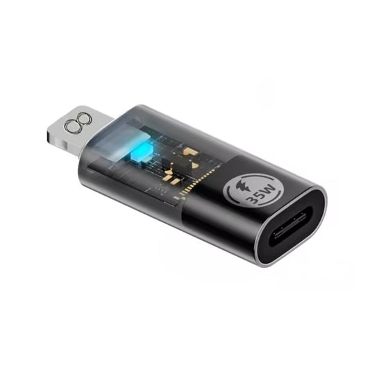 8 Pin Male to Type-C Female 35W Data Transmission Charging Converter Adapter by buy2fix