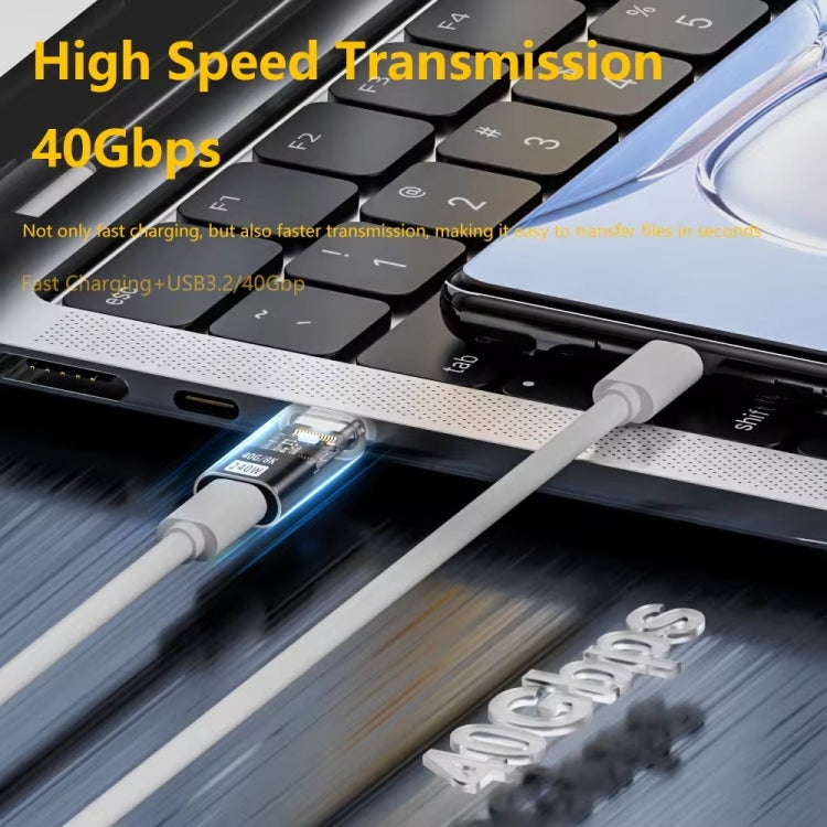 Type-C Male to 8 Pin Female 35W Data Transmission Charging Converter Adapter by buy2fix