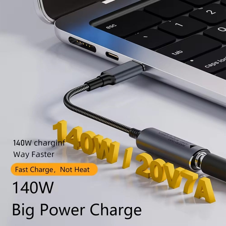 140W Computer Charging Adapter For Lenovo Thinkpad / ThinkBook / Xiaoxin(Yellow Big Square USB Port to USB-C / Type-C) by buy2fix