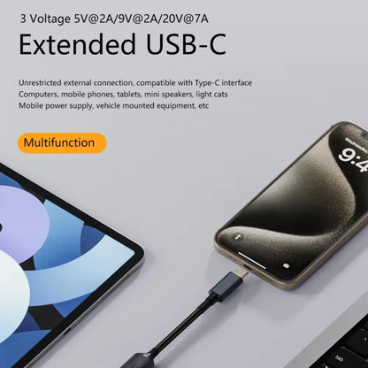 140W Computer Charging Adapter For Lenovo Thinkpad / ThinkBook / Xiaoxin(Yellow Big Square USB Port to USB-C / Type-C) by buy2fix