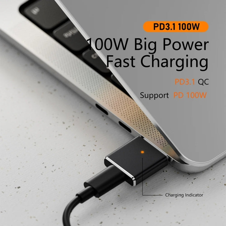 PD100W MagSafe 3 to Type-C Female Magnetic Charging Adapter for MacBook(Black) by buy2fix