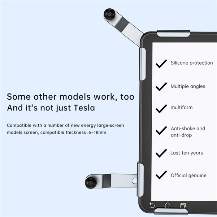 P10 For New Energy Vehicle Aluminum Alloy Screen Base Navigation Bracket by buy2fix