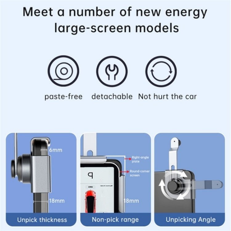 P10 For New Energy Vehicle Aluminum Alloy Screen Base Navigation Bracket by buy2fix