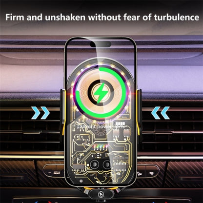 C23 66W Car Air Vent Phone Holder Wireless Charger(Grey) by buy2fix