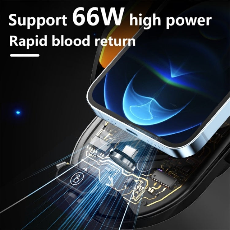 C23 66W Car Air Vent Phone Holder Wireless Charger(Black) by buy2fix