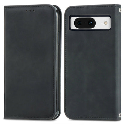 For Google Pixel 9 Retro Skin Feel Magnetic Flip Leather Phone Case(Black) by buy2fix