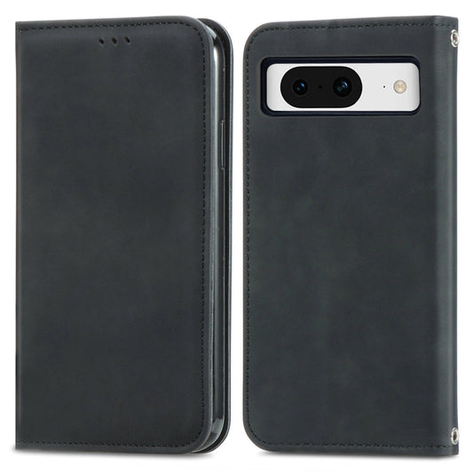 For Google Pixel 9 Retro Skin Feel Magnetic Flip Leather Phone Case(Black) by buy2fix