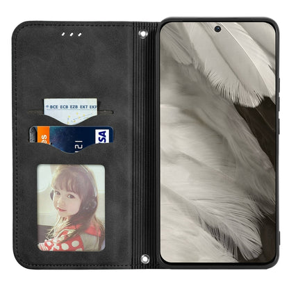 For Google Pixel 9 Retro Skin Feel Magnetic Flip Leather Phone Case(Black) by buy2fix