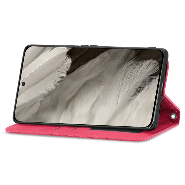 For Google Pixel 9 Retro Skin Feel Magnetic Flip Leather Phone Case(Red) by buy2fix