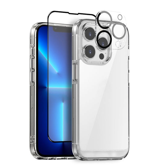 For iPhone 13 Pro Max NORTHJO 3 in 1 Clear Phone Case with Screen Film + Rear Lens Film - iPhone 13 Pro Max Cases by NORTHJO | Online Shopping UK | buy2fix