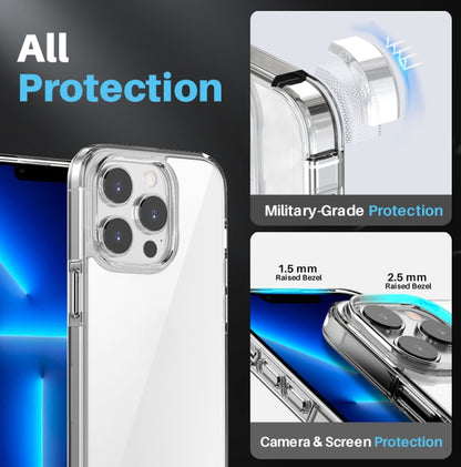 For iPhone 13 Pro NORTHJO 3 in 1 Clear Phone Case with Screen Film + Rear Lens Film - iPhone 13 Pro Cases by NORTHJO | Online Shopping UK | buy2fix