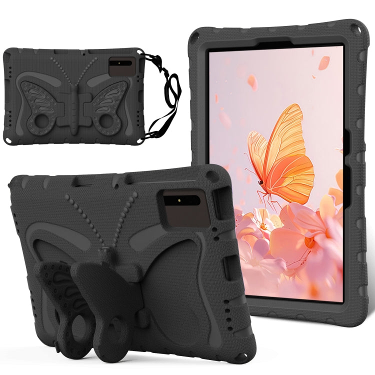 For Samsung Galaxy Tab S8 11 X700N Butterfly Bracket EVA Shockproof Tablet Case(Black) by buy2fix