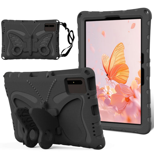 For Samsung Galaxy Tab S8 11 X700N Butterfly Bracket EVA Shockproof Tablet Case(Black) by buy2fix