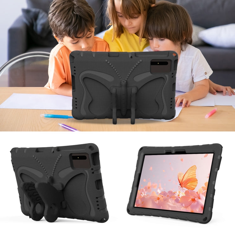 For Samsung Galaxy Tab S8 11 X700N Butterfly Bracket EVA Shockproof Tablet Case(Black) by buy2fix