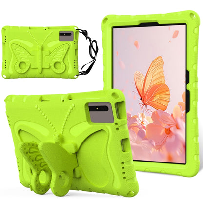For Samsung Galaxy Tab S8 11 X700N Butterfly Bracket EVA Shockproof Tablet Case(Grass Green) by buy2fix