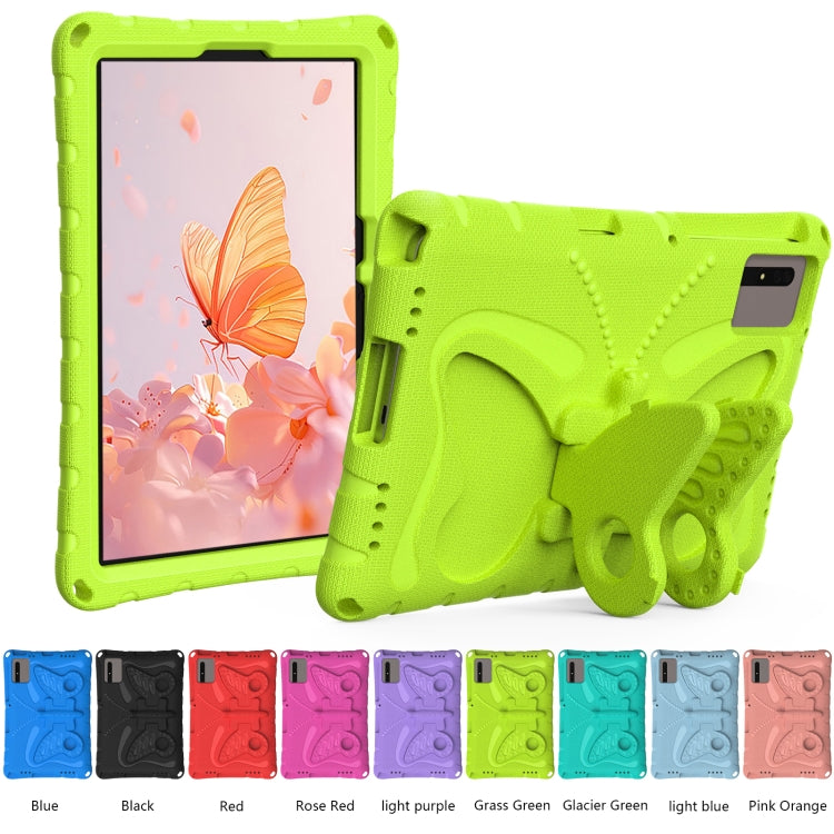 For Samsung Galaxy Tab S8 11 X700N Butterfly Bracket EVA Shockproof Tablet Case(Grass Green) by buy2fix